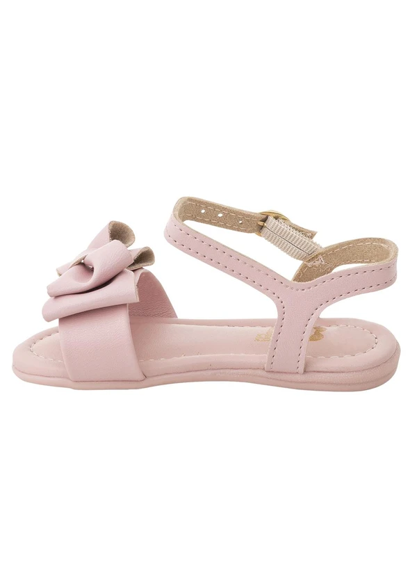 Molekinha - Sandália Molekinha Rosa com Laço 2