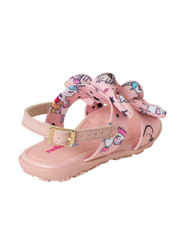 Molekinha - Sandália Molekinha Rosa com Palmilha Confort 2