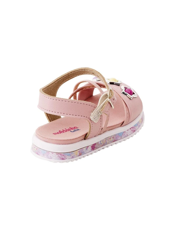 Molekinha - Sandália Molekinha Rosa em Sintético 3