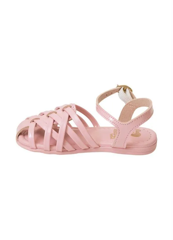 Molekinha - Sandália Molekinha Rosa em Verniz 3