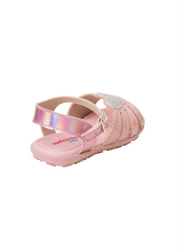 Molekinha - Sandália Molekinha Rosa em Verniz 2