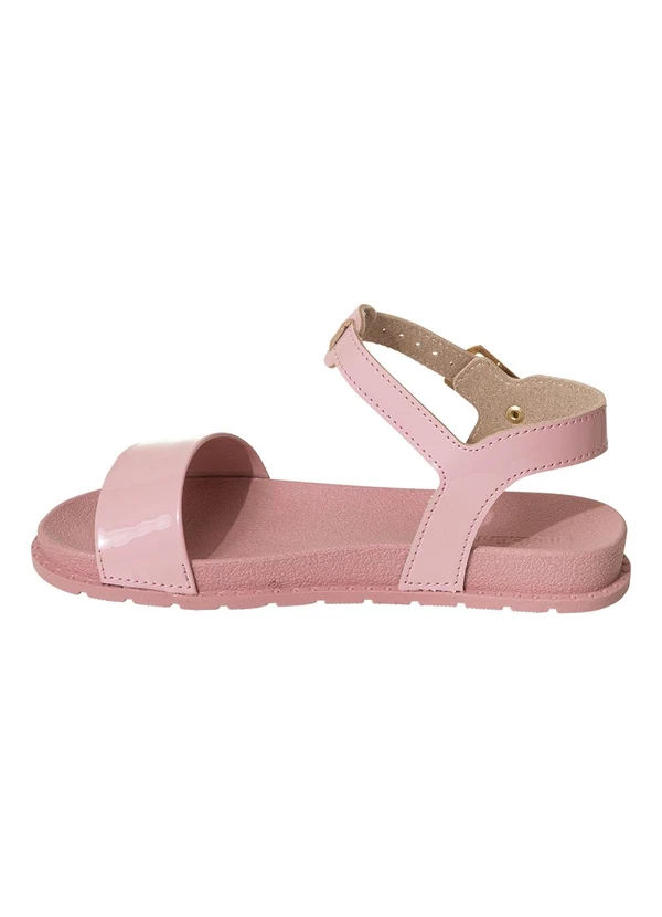 Molekinha - Sandália Molekinha Rosa em Verniz 3
