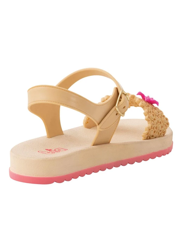 Perfecta - Sandália Papete Areia com Cabedal Vazado 2