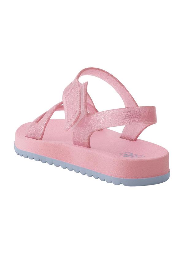 Perfecta - Sandália Papete Rosa com Detalhe de Glitter 2
