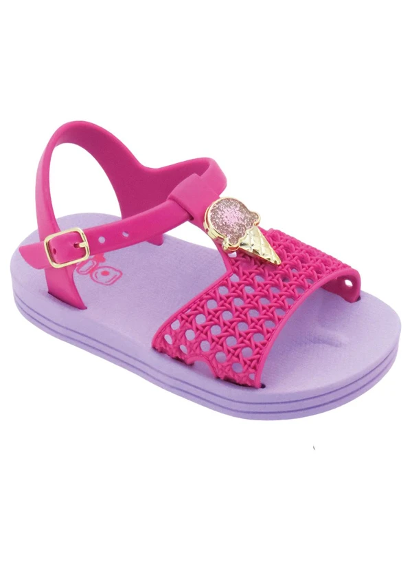 Perfecta - Sandalia Pink em Full Plastic