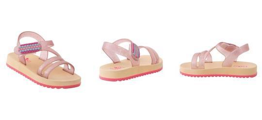 Sandlia Rosa com Detalhe de Glitter