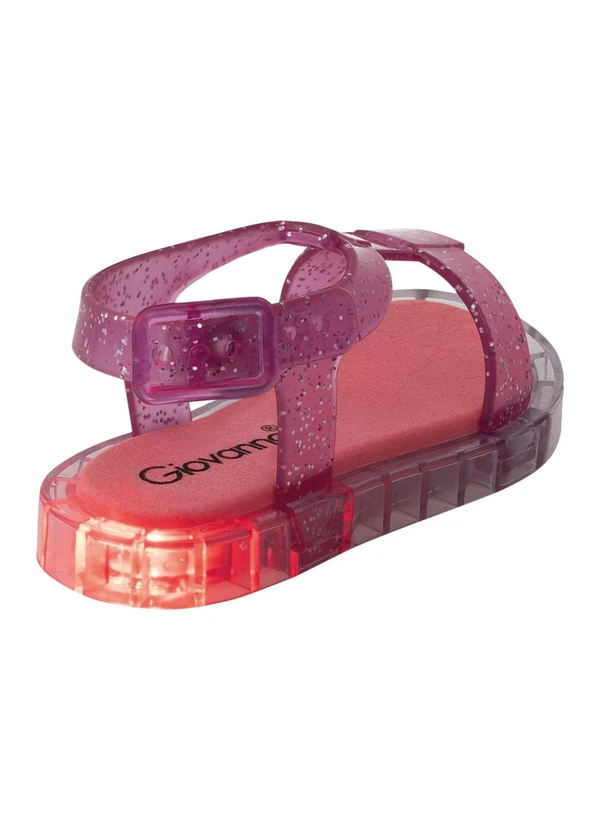 Perfecta - Sandália Rosa Glitter em Pvc 2