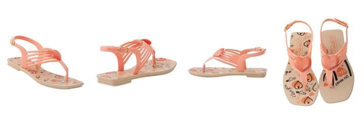 Sandlia Ros com Sola Estampada