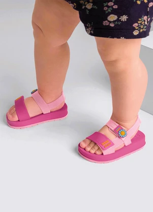 Grendene Kids - Sandália Zaxinina Confete Pink - GRENDENE KIDS