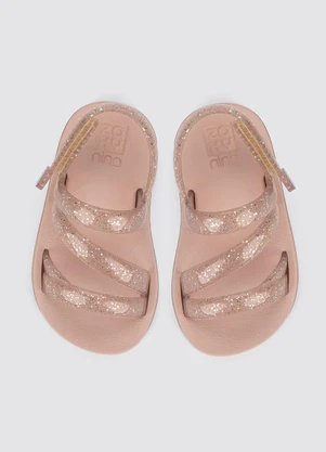 Grendene Kids - Sandália Zaxinina Glitter Nude - GRENDENE KIDS