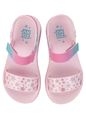 Grendene Kids - Sandália Zaxy Way Print Rosa - GRENDENE KIDS