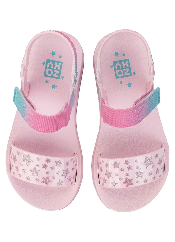 Grendene Kids - Sandália Zaxy Way Print Rosa 2