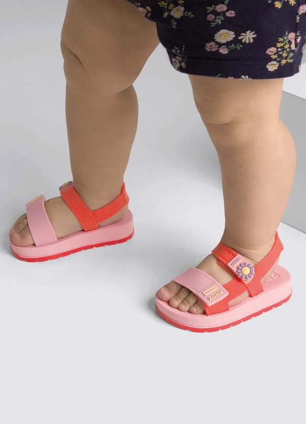 Grendene Kids - Sandália Zaxynina Confete Baby Vermelho 5