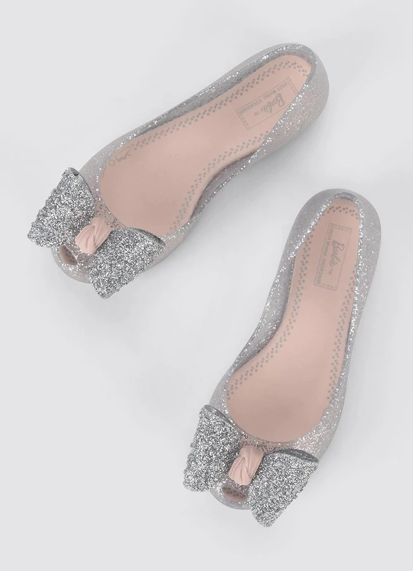 Grendene Kids - Sapatilha Barbie Jelly Prata 2