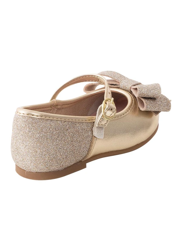 Molekinha - Sapatilha Molekinha Dourada em Sintético 2