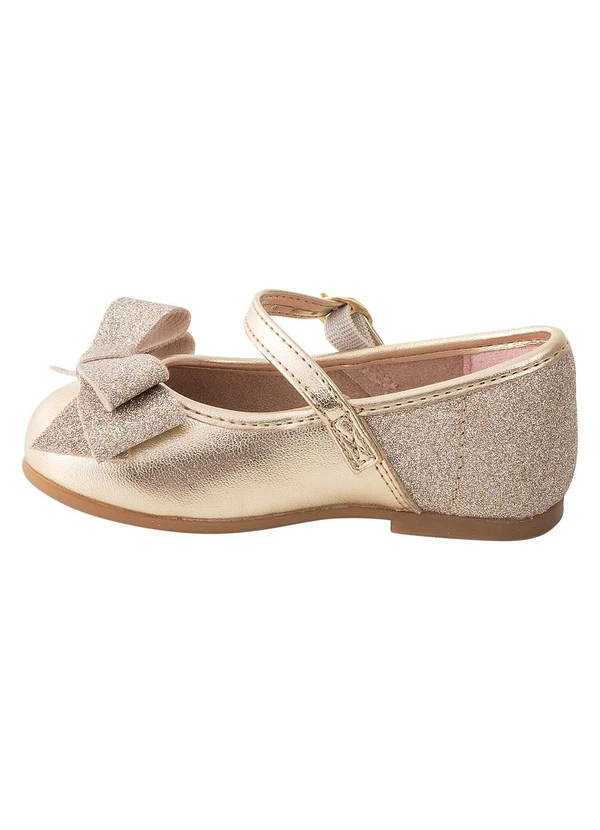 Molekinha - Sapatilha Molekinha Dourada em Sintético 3