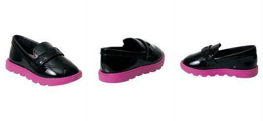 Mocassim Molekinha Preto em Verniz