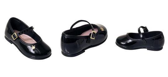 Sapatilha Molekinha Preto em Verniz