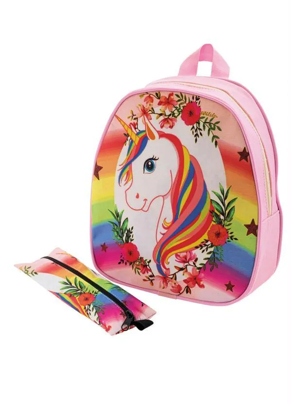 Perfecta - Kit Infantil Tênis+Mochila+Estojo Preto e Rosa 7