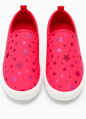 Vida Costeira - Tênis Calce Fácil Sublimado Estrelas Rosa - VIDA COSTEIRA