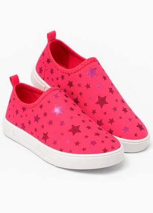 Vida Costeira - Tênis Calce Fácil Sublimado Estrelas Rosa - VIDA COSTEIRA