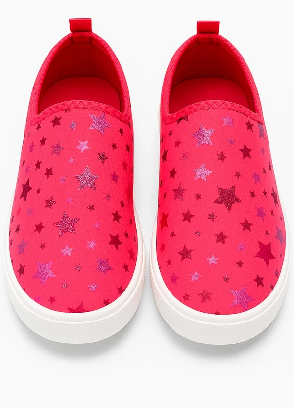 Vida Costeira - Tênis Calce Fácil Sublimado Estrelas Rosa
