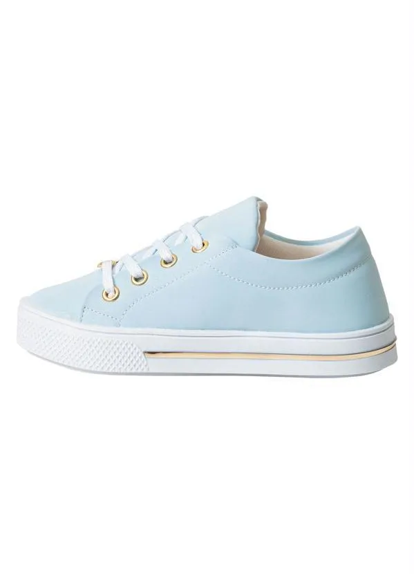 Perfecta - Tênis Infantil Azul com Detalhe de Gliter 3