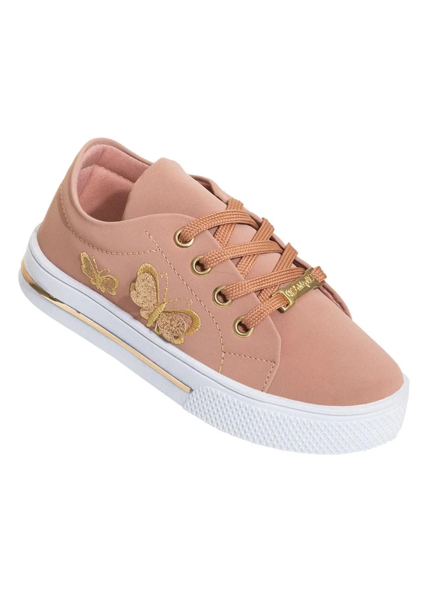 Perfecta - Tênis Infantil Bege em Nobuck