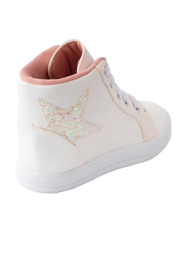 Perfecta - Tênis Infantil Branco com Glitter 2
