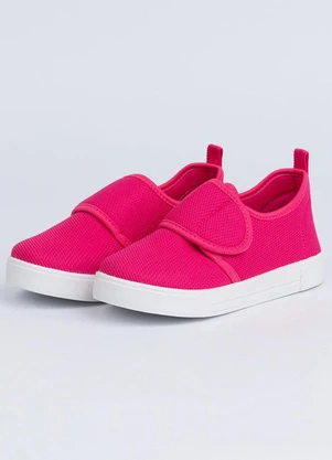 Vida Costeira - Tênis Infantil Calce Fácil Fecho Rosa - VIDA COSTEIRA