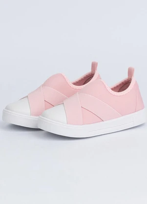 Vida Costeira - Tênis Infantil Casual Faixas Rosa - VIDA COSTEIRA