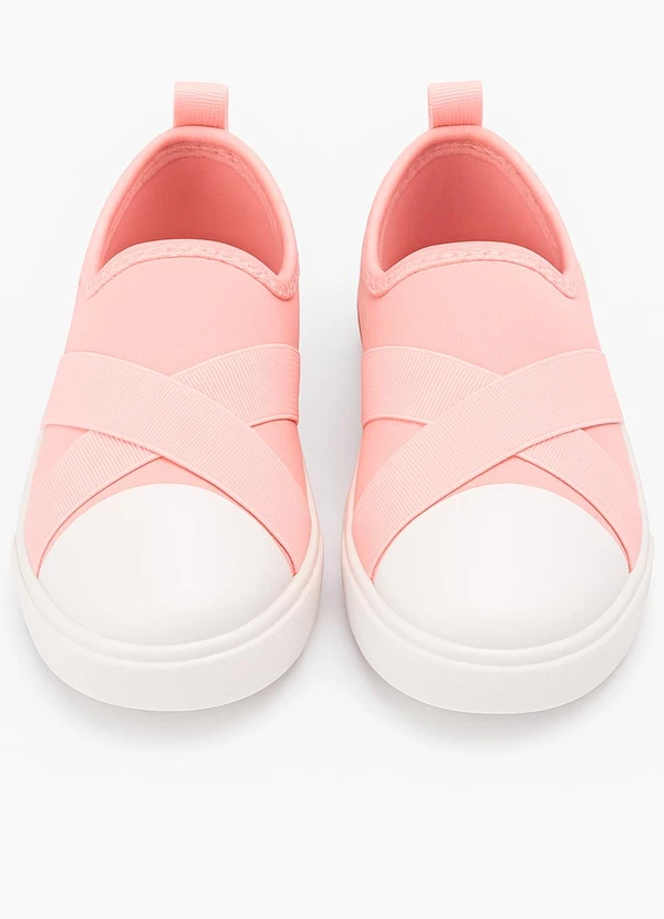 Vida Costeira - Tênis Infantil Casual Faixas Rosa