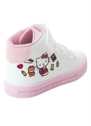 Perfecta - Tênis Infantil Hello Kitty Branco com Cano Médio - PERFECTA