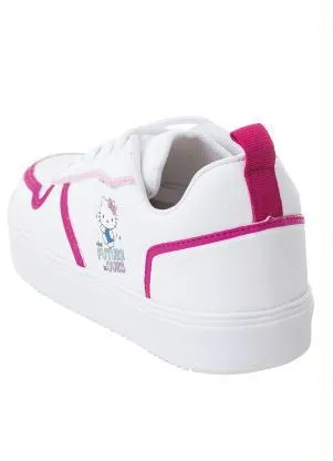 Perfecta - Tênis Infantil Hello Kitty Branco em Sintético - PERFECTA