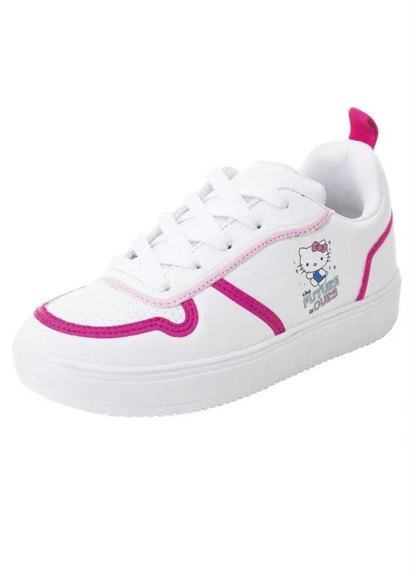 Perfecta - Tênis Infantil Hello Kitty Branco em Sintético 3