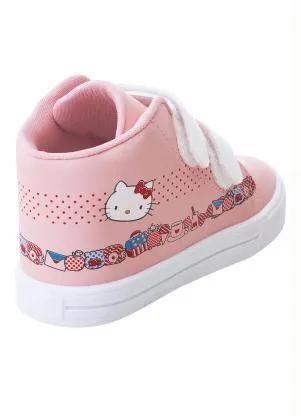 Perfecta - Tênis Infantil Hello Kitty Rosa com Velcro Duplo - PERFECTA