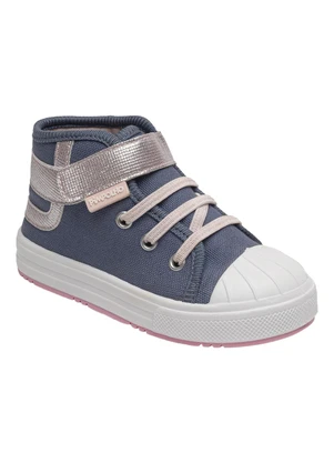 Perfecta - Tênis Infantil Jeans com Cano Médio - PERFECTA