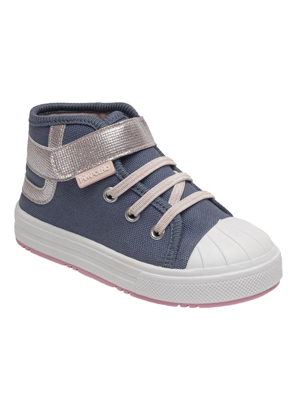 Perfecta - Tênis Infantil Jeans com Cano Médio