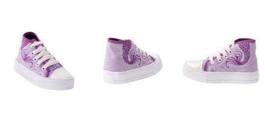 T�nis Infantil Lil�s em Tecido