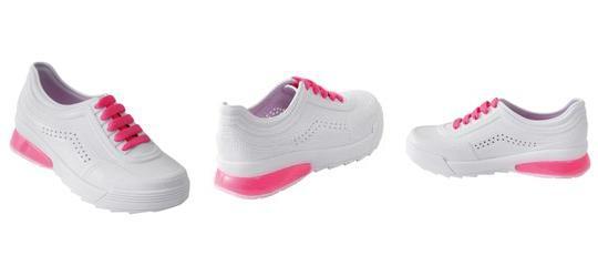 T�nis Infantil Menina Branco em Pvc