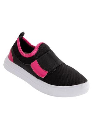 Tnis Infantil Menina (Preta/Pink) em Tecido