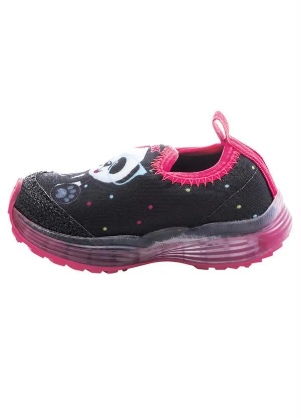 Perfecta - Tênis Infantil Menina Preto com Luzinha 3