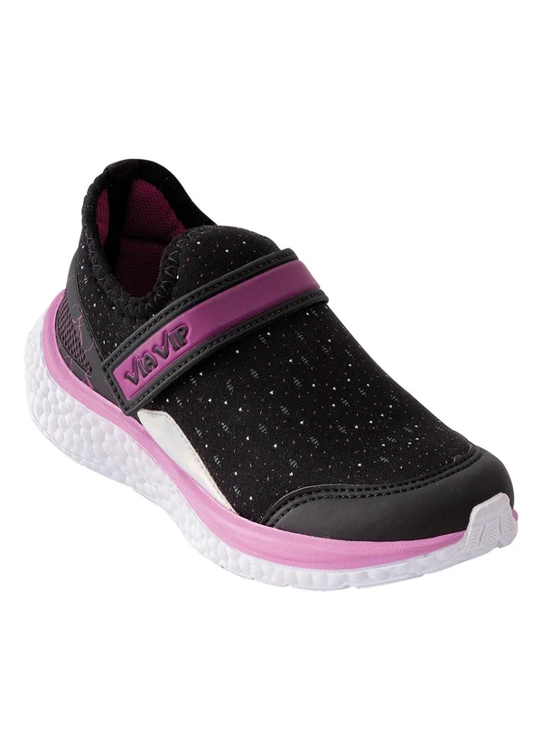 Perfecta - Tênis Infantil Menina Preto em Sintético