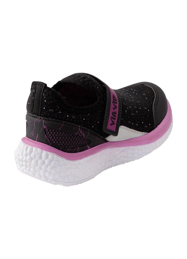Perfecta - Tênis Infantil Menina Preto em Sintético 2