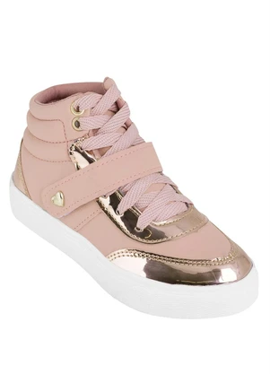 Perfecta - Tênis Infantil Nude com Cano Médio - PERFECTA