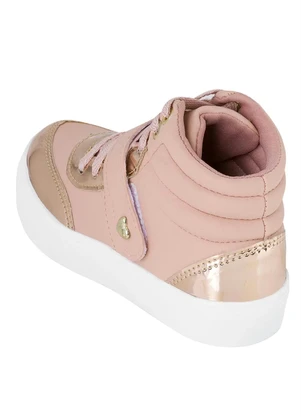 Perfecta - Tênis Infantil Nude com Cano Médio - PERFECTA