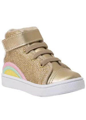 Perfecta - Tênis Infantil Ouro com Velcro - PERFECTA