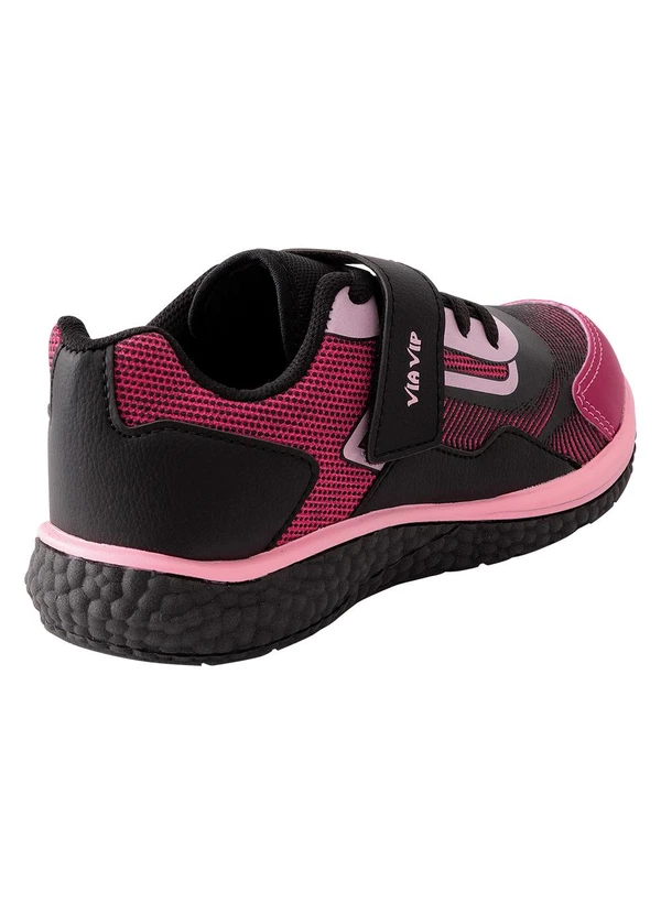 Perfecta - Tênis Infantil Pink em Sintético com Velcro 2
