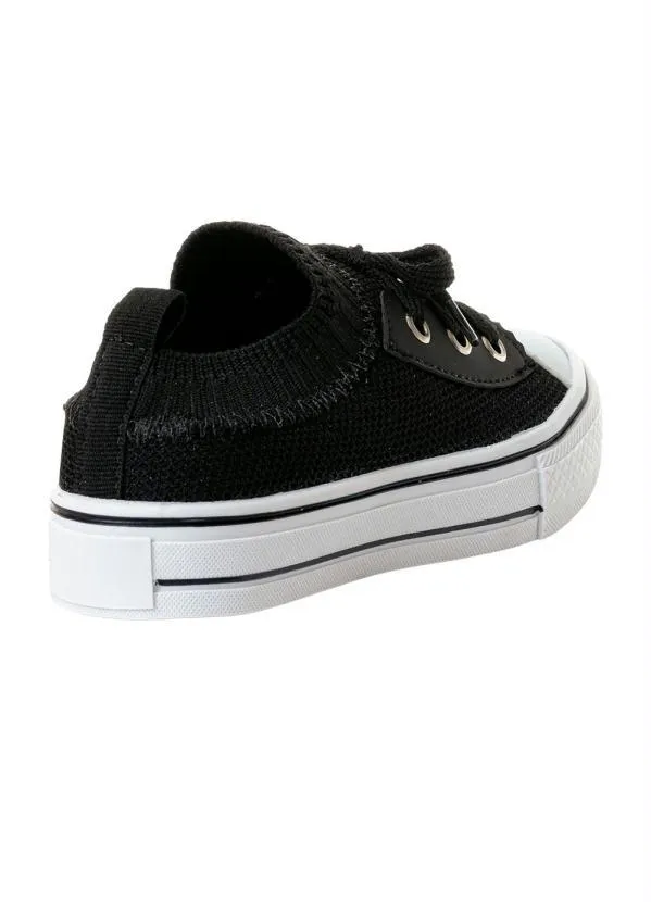 Perfecta - Tênis Infantil Preta com Elástico 2