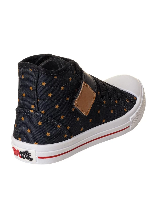 Perfecta - Tênis Infantil Preto com Detalhe de Velcro 2